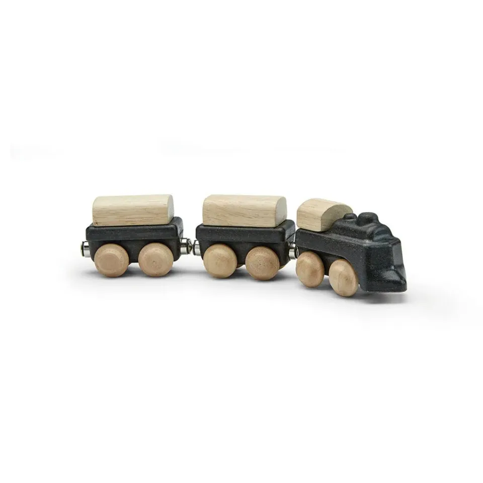 PlanToys Classic Train petit train bois 3 wagons
