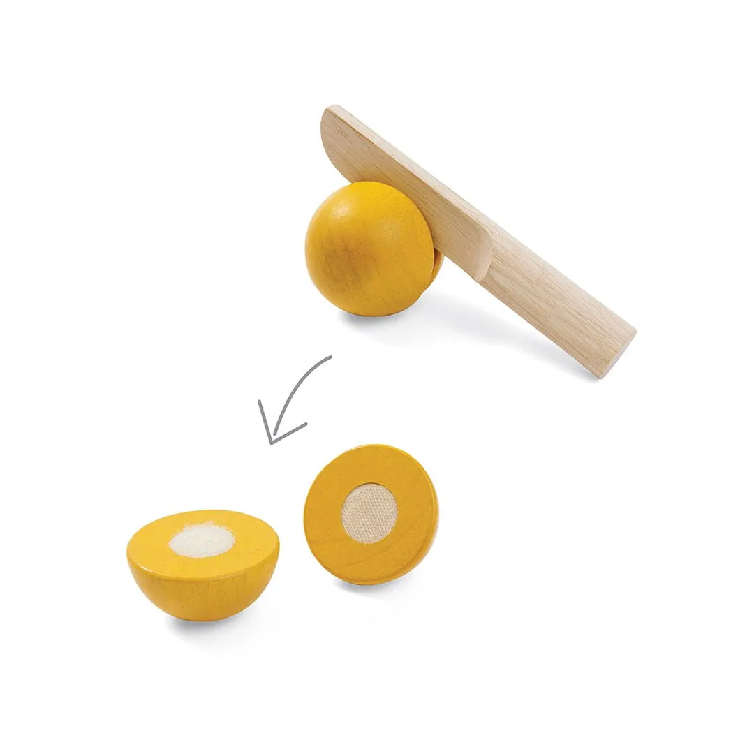 PlanToys Fruit & Vegetable set fruits à découper en bois
