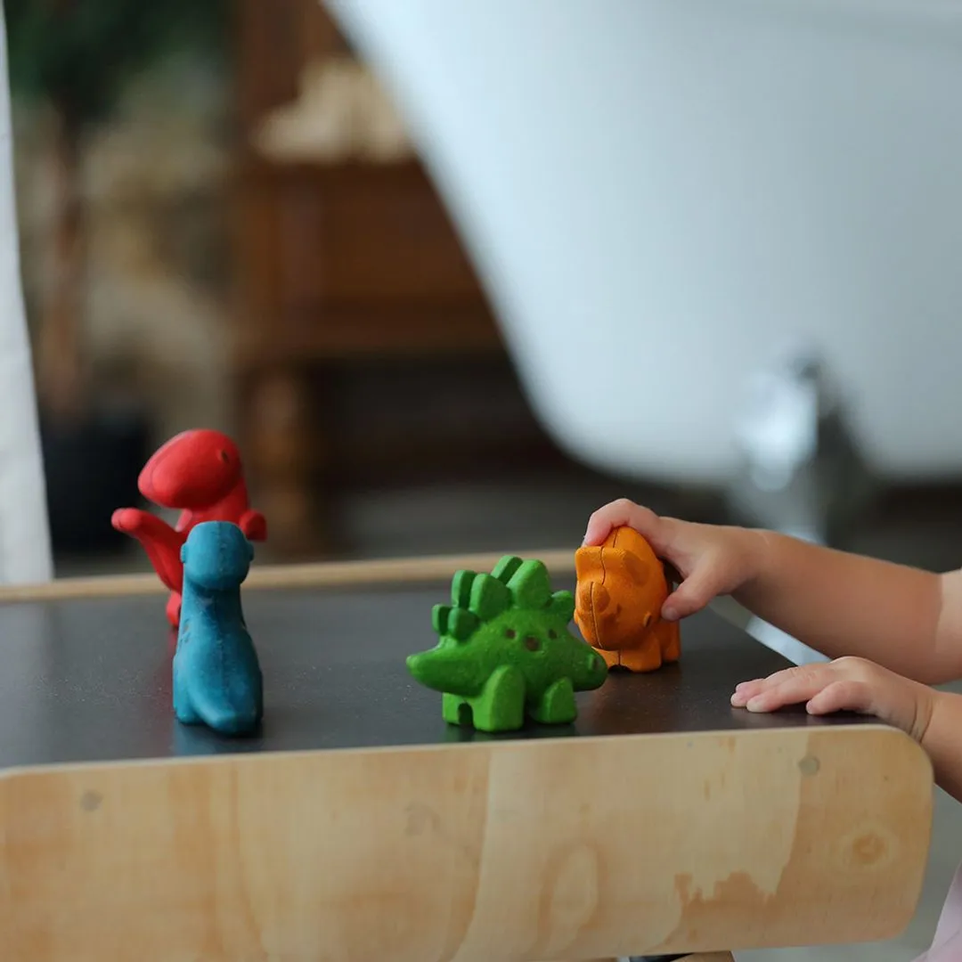 PlanToys Dino Set figurines dinosaures bois 4 pieces
