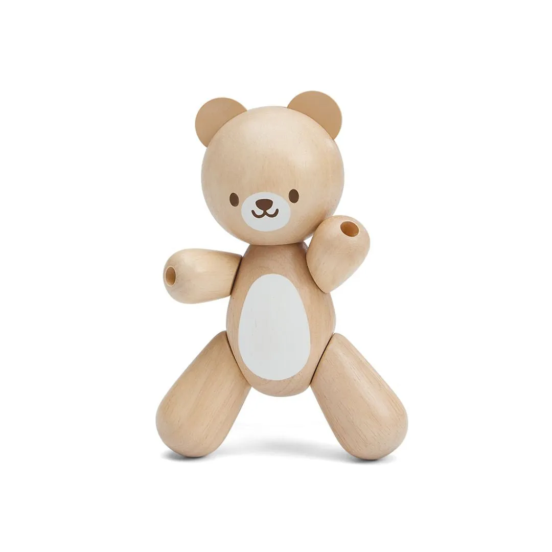 PlanToys Bear ours articulé bois dès 12 mois