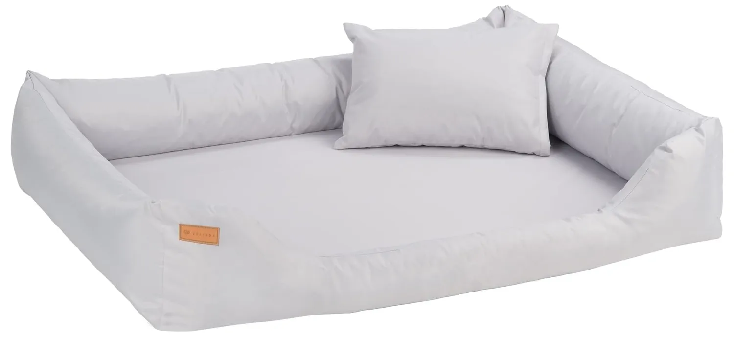 Velinda Canapé-Lit Chien 120x90cm Crème Coussin
