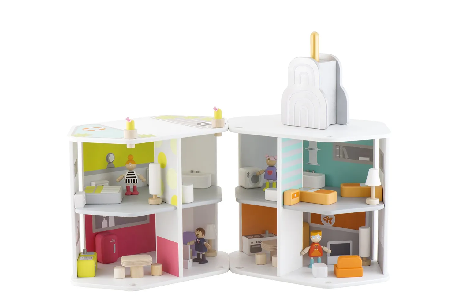 Sevi Tower 82988 maison poupée bois 2 modules