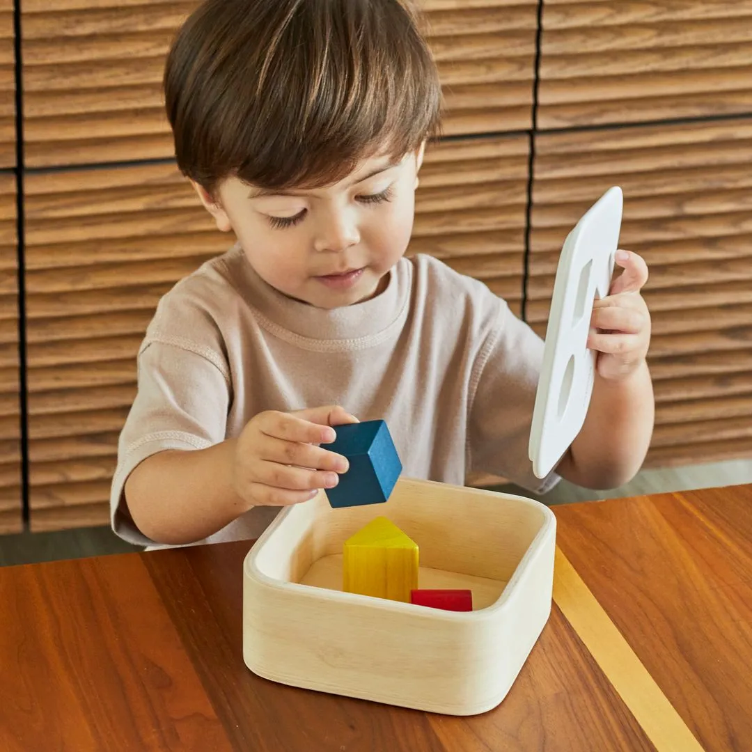 PlanToys Shape & Sort It Out Bin boîte à formes bois