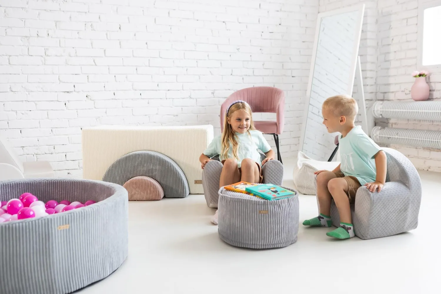Velinda fauteuil piqué enfant housse lavable léger