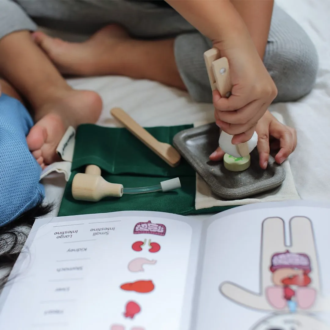 PlanToys Surgeon Set mallette chirurgien tissu