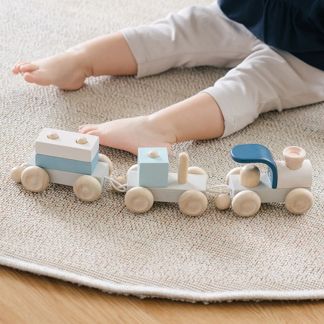 PlanToys Stacking Train Trio Orchard train bois à empiler
