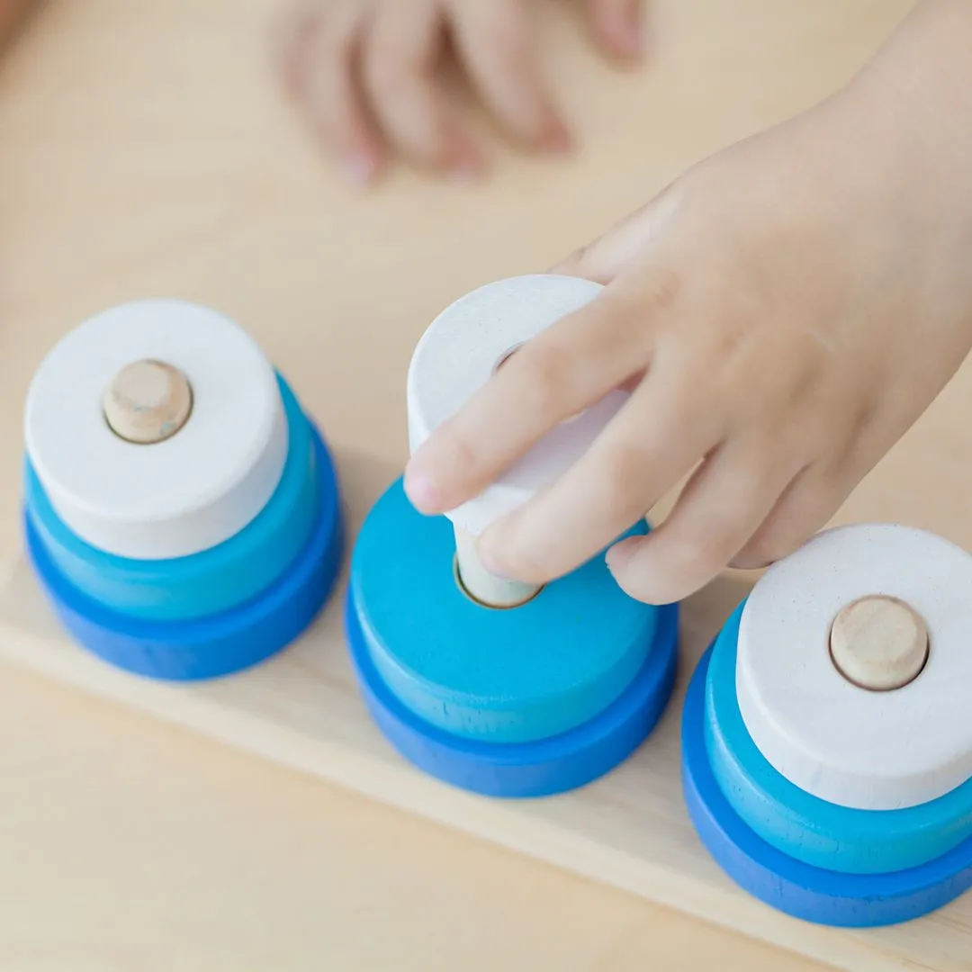 PlanToys Trio Stacking jeu d'empilage 10 pièces