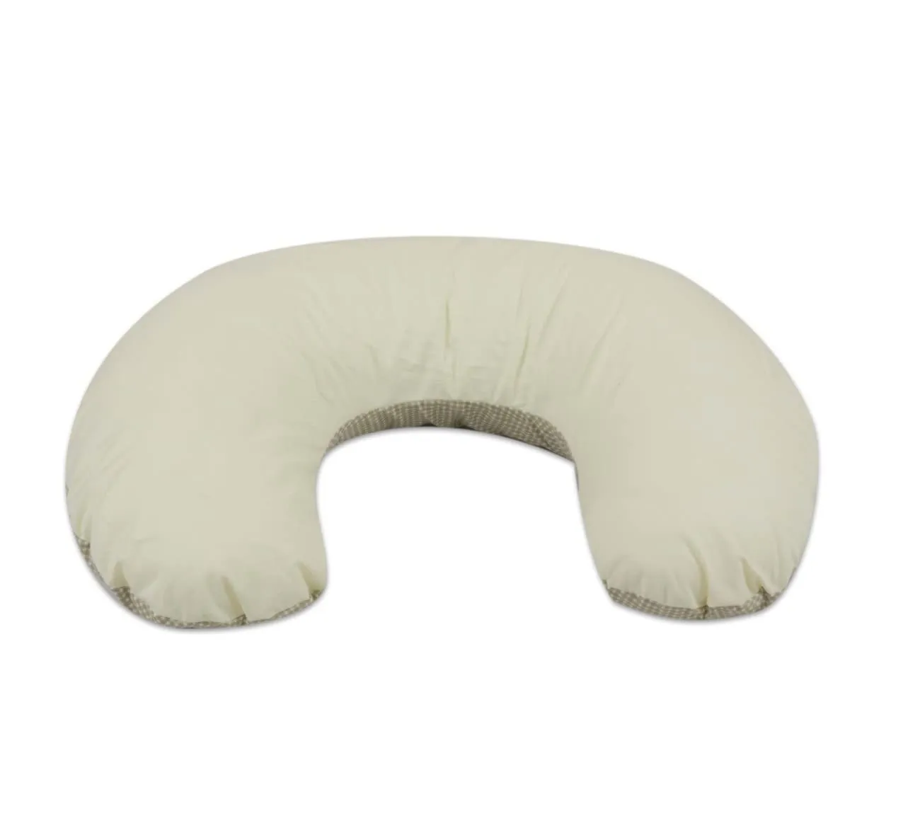 Velinda coussin d’allaitement beige à carreaux crème