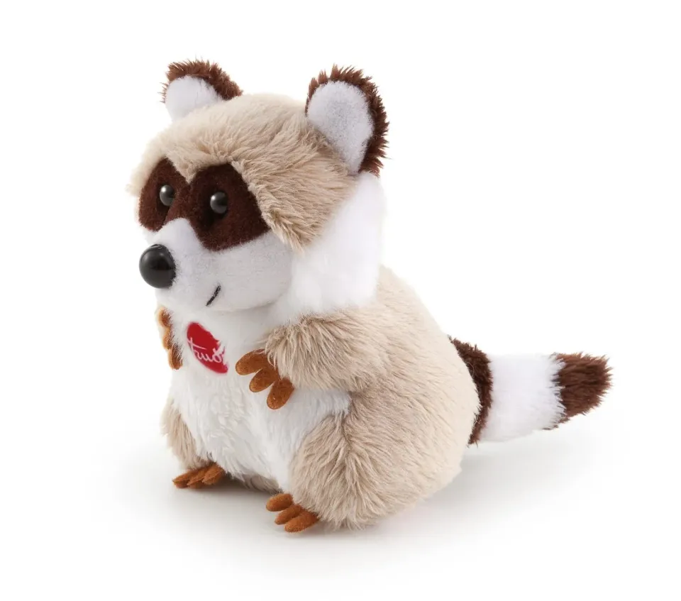 Trudi Sweet Collection 51189 peluche raton laveur marron blanc XXS