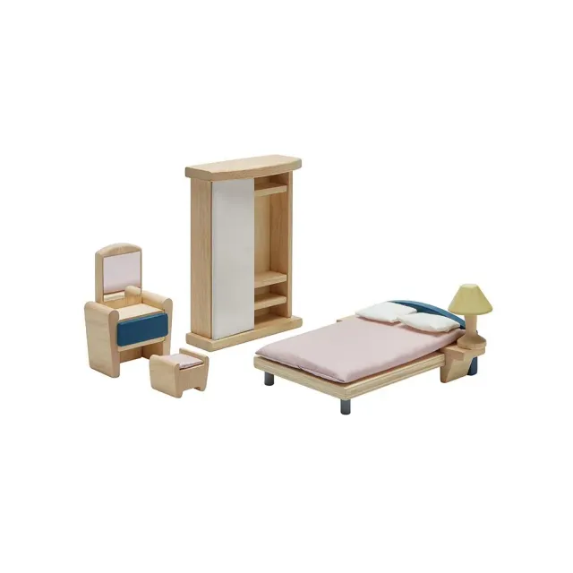 PlanToys Bedroom Orchard meubles chambre maison poupée 1:12