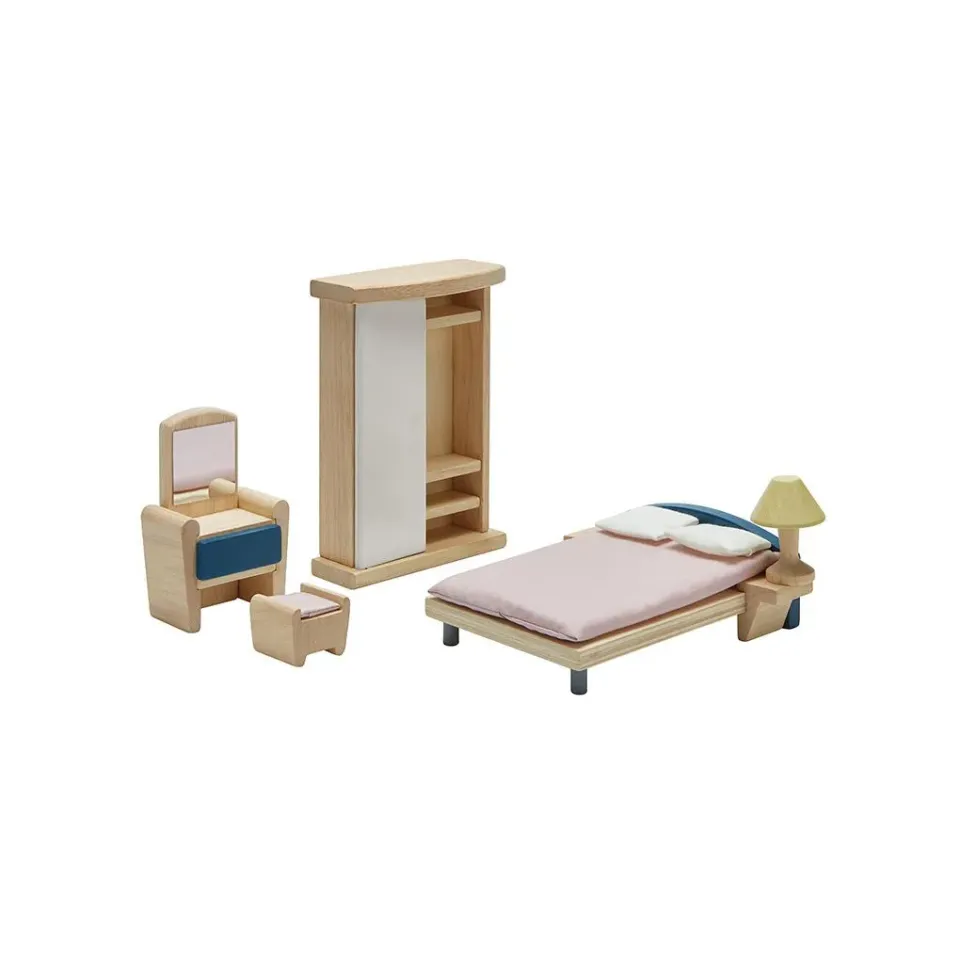 PlanToys Bedroom Orchard meubles chambre maison poupée 1:12