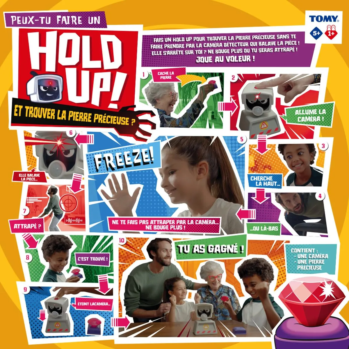 Tomy Hold Up Battre l'appareil photo jeu d'espionnage dès 3 ans