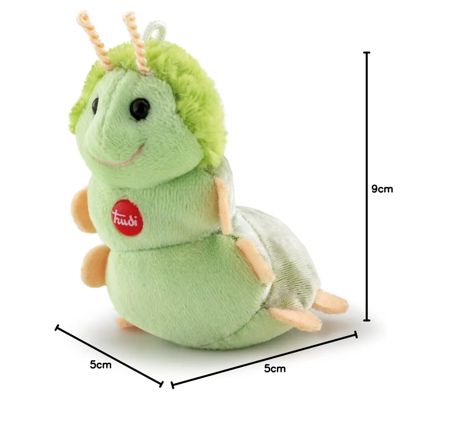 Trudi Sweet TUDF5000 peluche chenille verte XXS