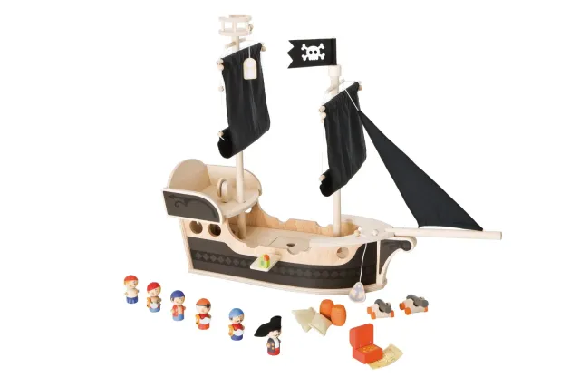 Sevi 82504 voilier pirates bateau bois 23 pièces