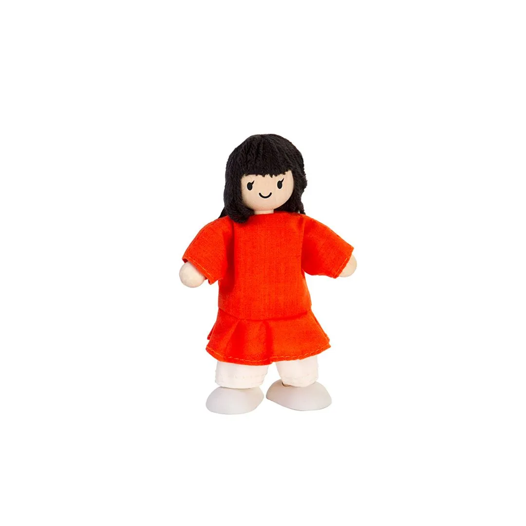PlanToys figurine maison de poupée fille peau claire