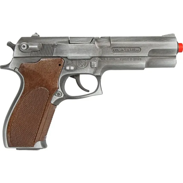 Gonher Police Gold Collection pistolet 8 coups doré