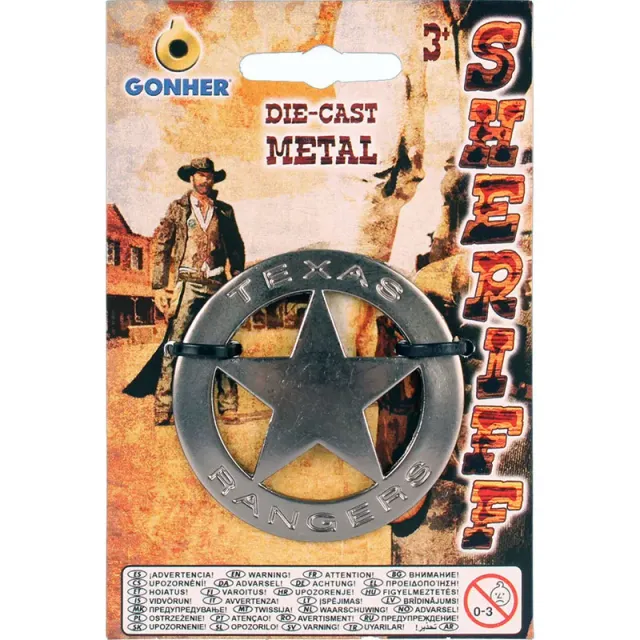 Gonher Texas Ranger étoile de shérif métal magnétique