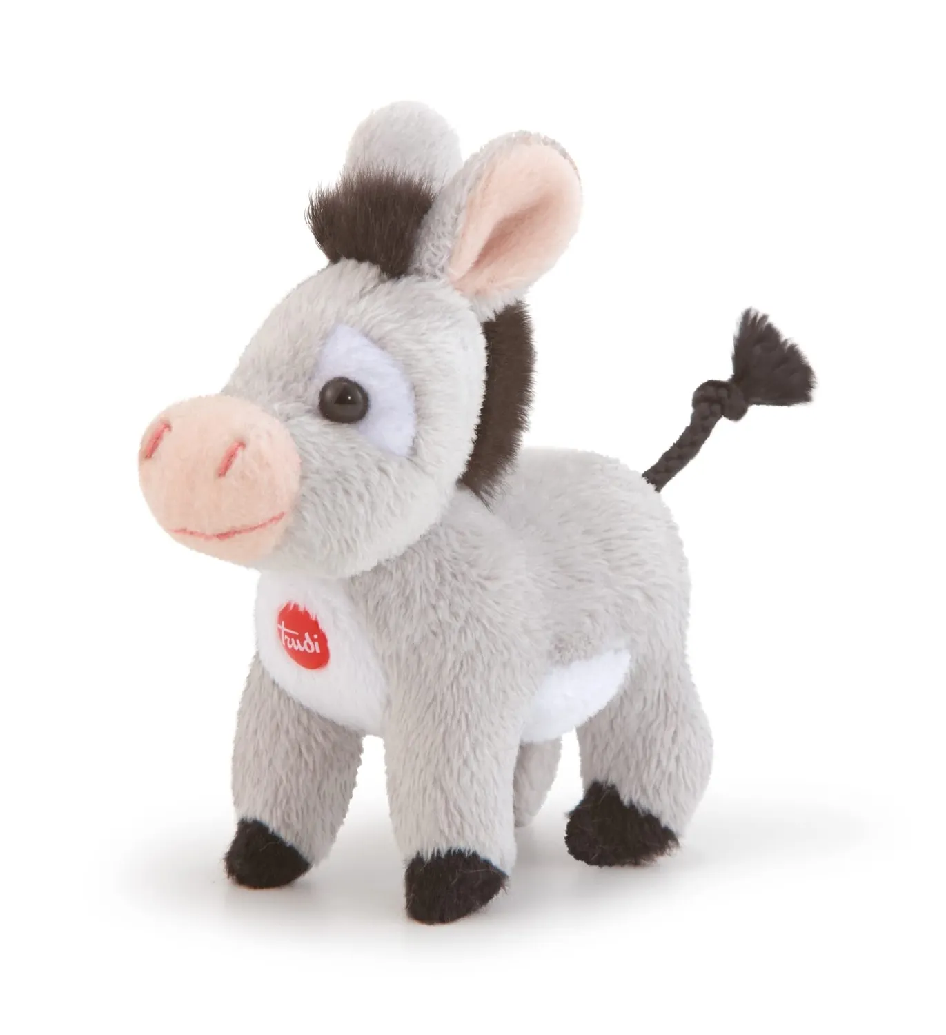 Trudi Sweet Collection 51189 peluche raton laveur marron blanc XXS