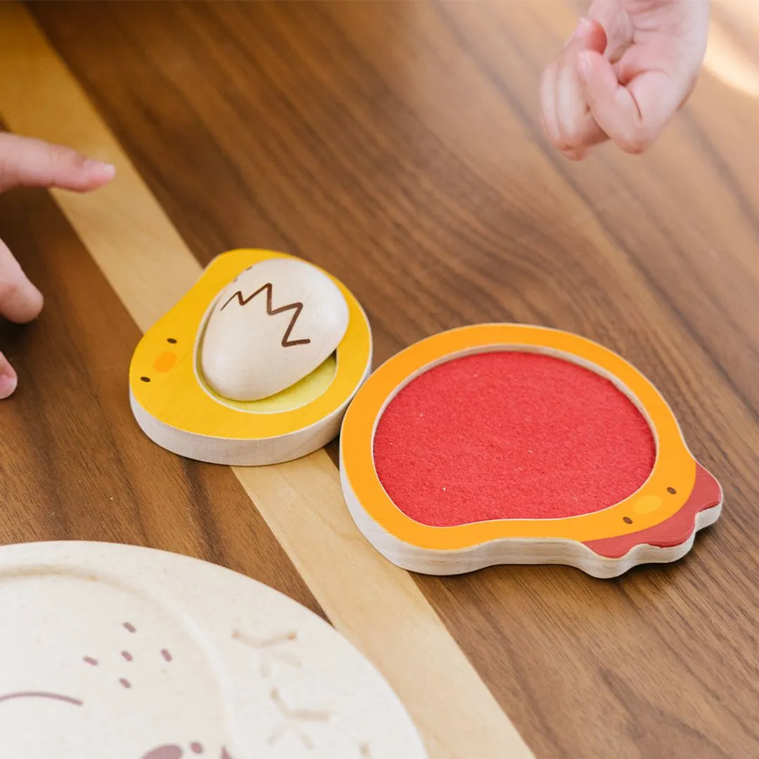 PlanToys Chicken Puzzle puzzle bois 4 pièces