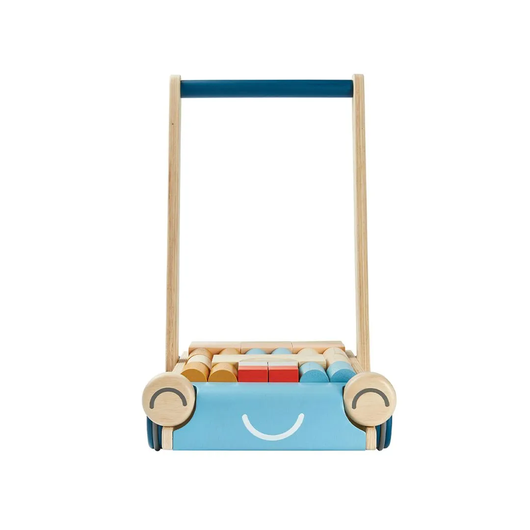 PlanToys Baby Walker Orchard pousseur bois 24 blocs