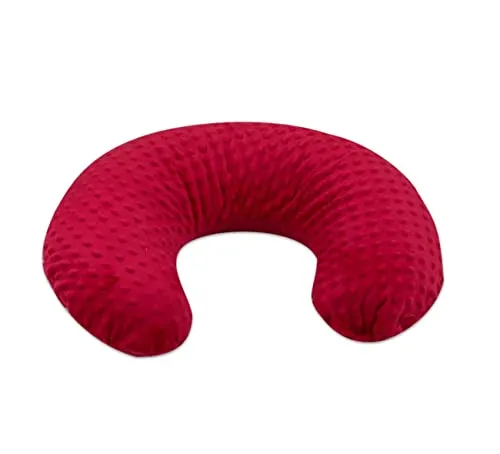 Velinda Minky Forme en C coussin d’allaitement rouge