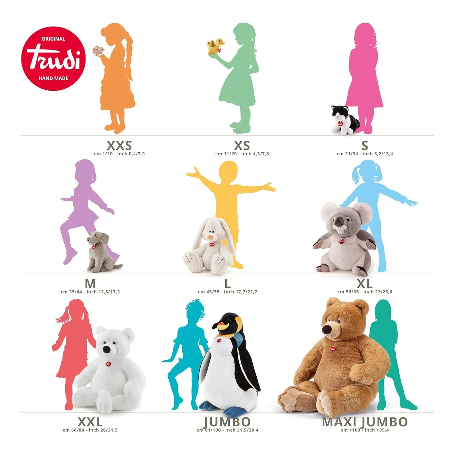 Trudi Virgilio lapin peluche ferme enfant