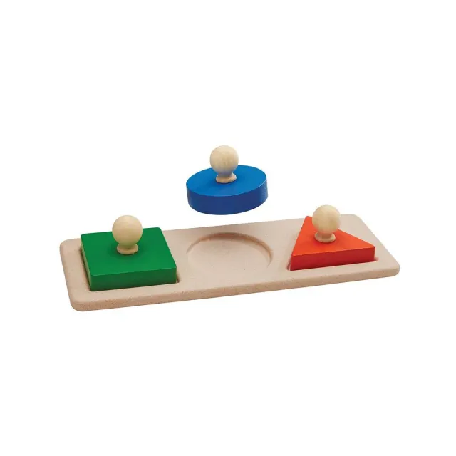 PlanToys Shape Matching Puzzle encastrable 3 formes