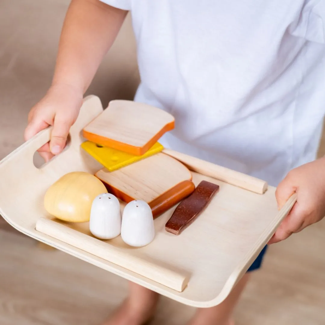 PlanToys Breakfast Menu dinette petit-déjeuner bois