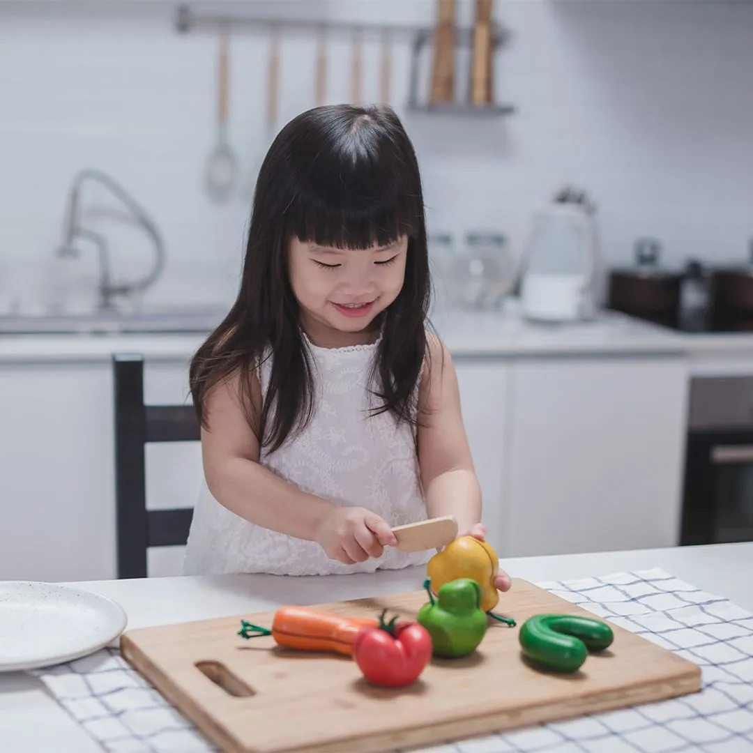 PlanToys Wonky Fruits et Légumes à Découper Bois 5 pièces