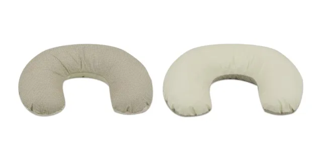 Velinda coussin d’allaitement beige à carreaux crème