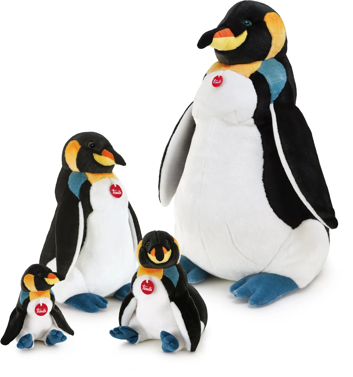 Trudi Manolo peluche pingouin 100 cm géant doux