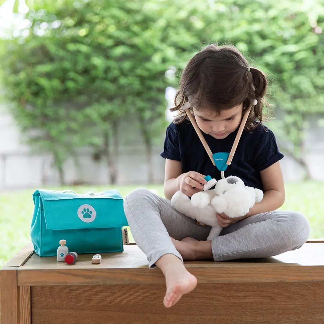 PlanToys Vet Set mallette vétérinaire bois dès 3 ans