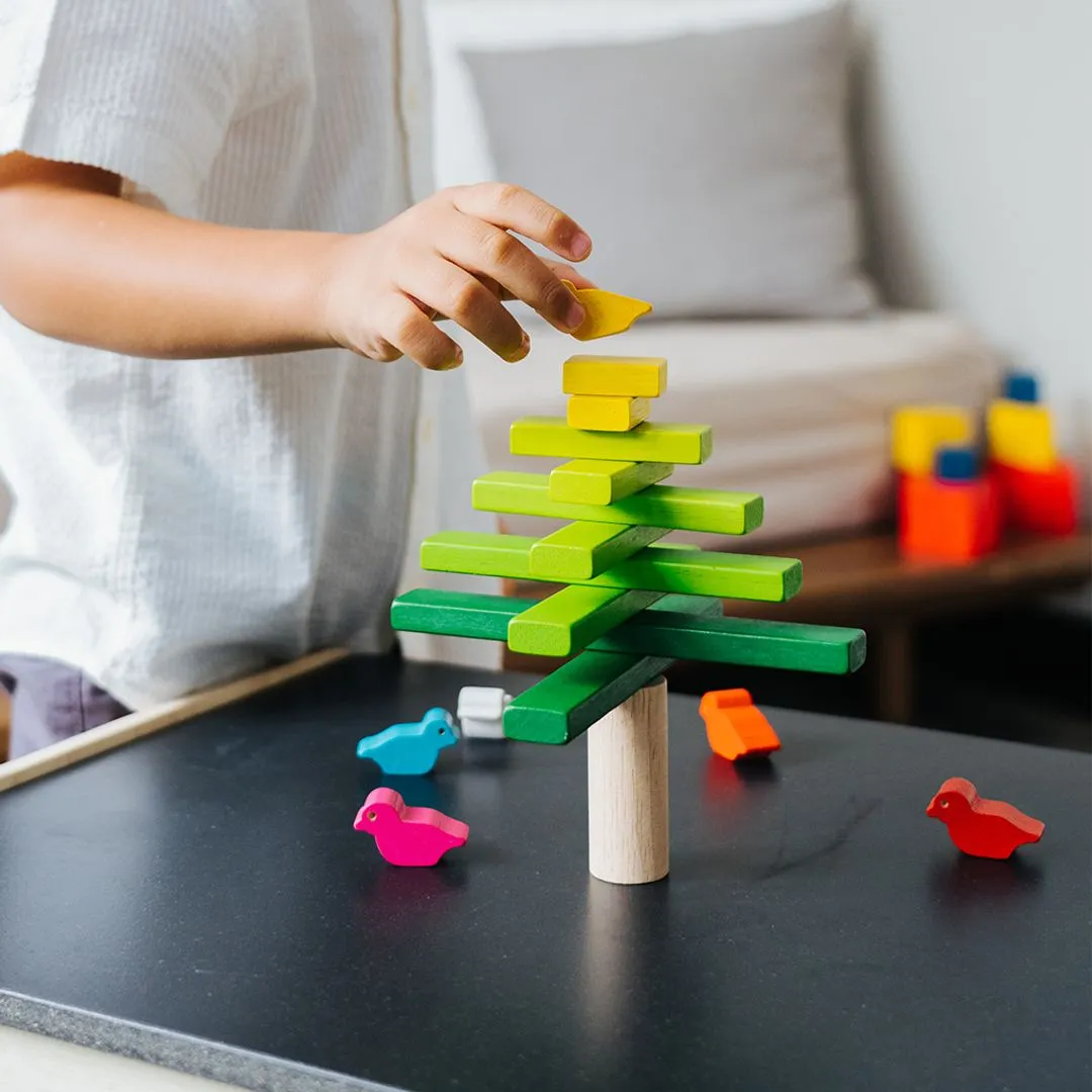 PlanToys Balancing Tree jeu d’équilibre bois 17 pièces