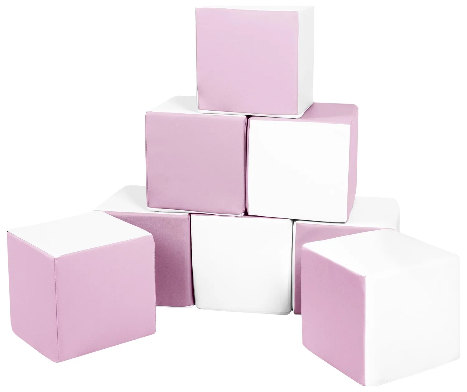 Velinda Cubes Lot de 8 Blocs Mousse Blanc Menthe Crèche
