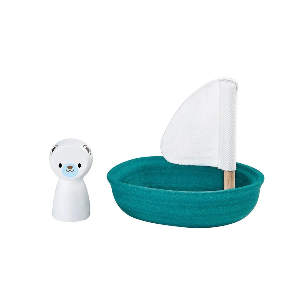 PlanToys Bateau Ours Polaire jouet de bain dès 12 mois