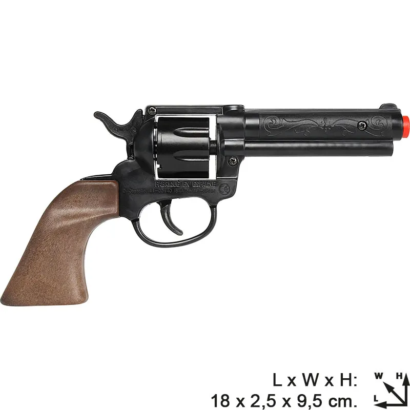 Gonher Cowboy revolver plastique 8 coups avec holster