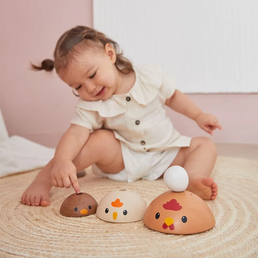PlanToys Chicken Nesting jeu à empiler 12 mois