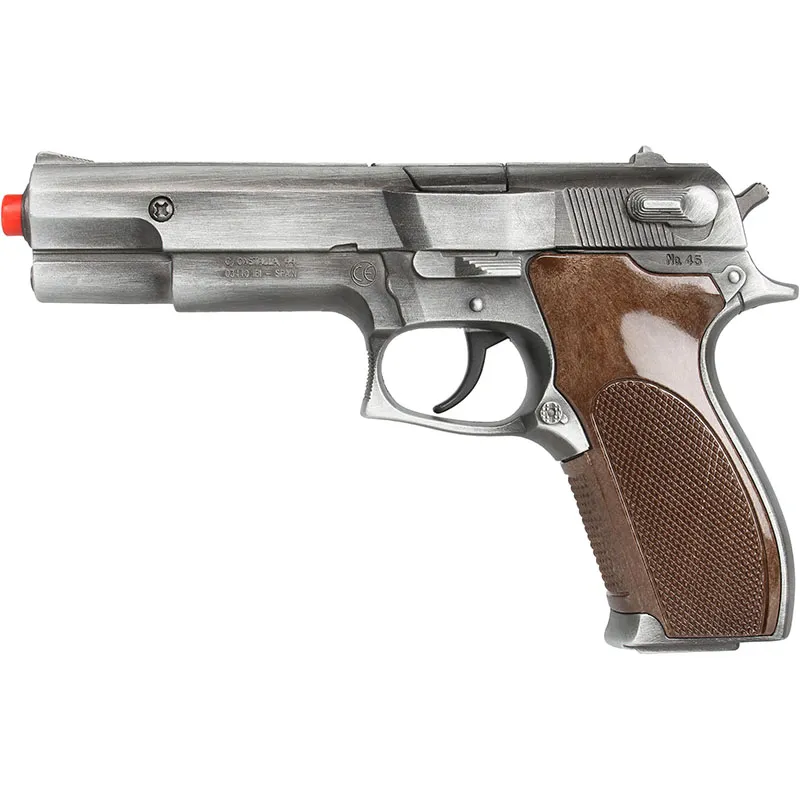 Gonher Police Gold Collection pistolet 8 coups doré