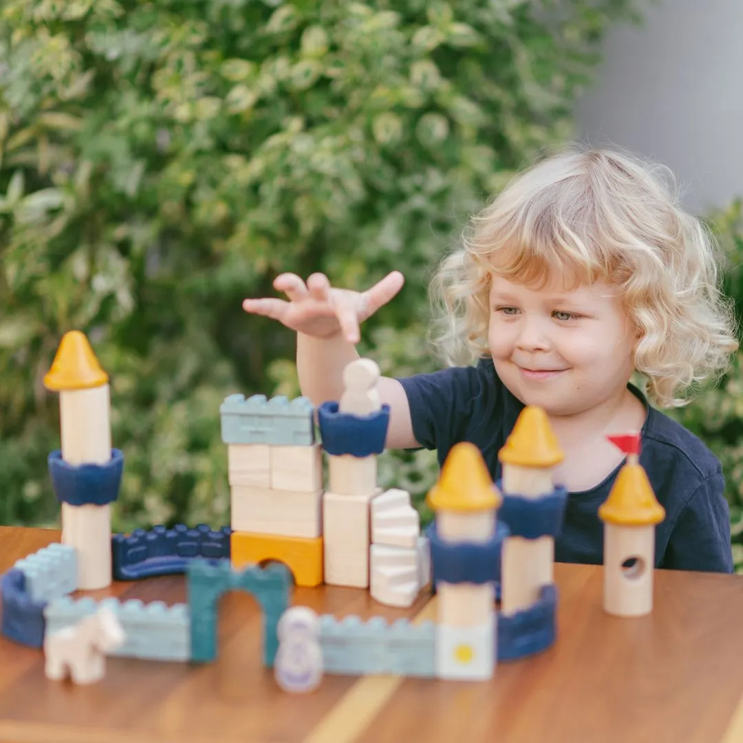 PlanToys Castle Blocks jeu construction château 40 pièces