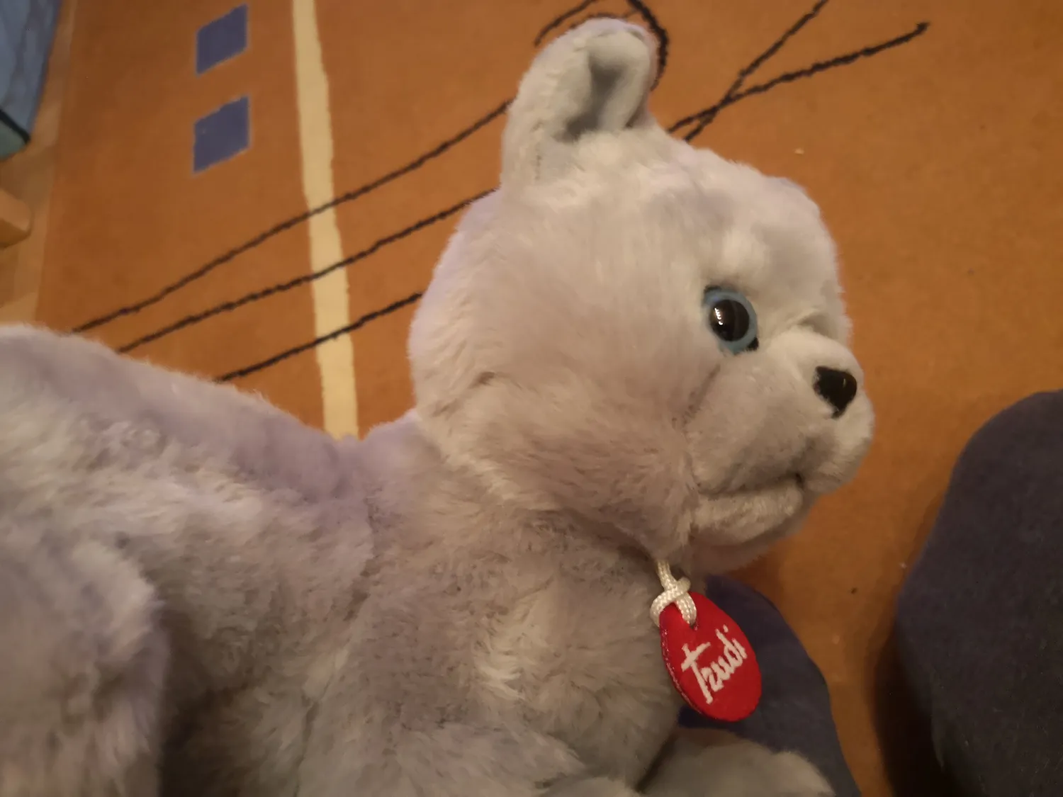 Trudi Celestino 21039 peluche chat gris M 44 cm
