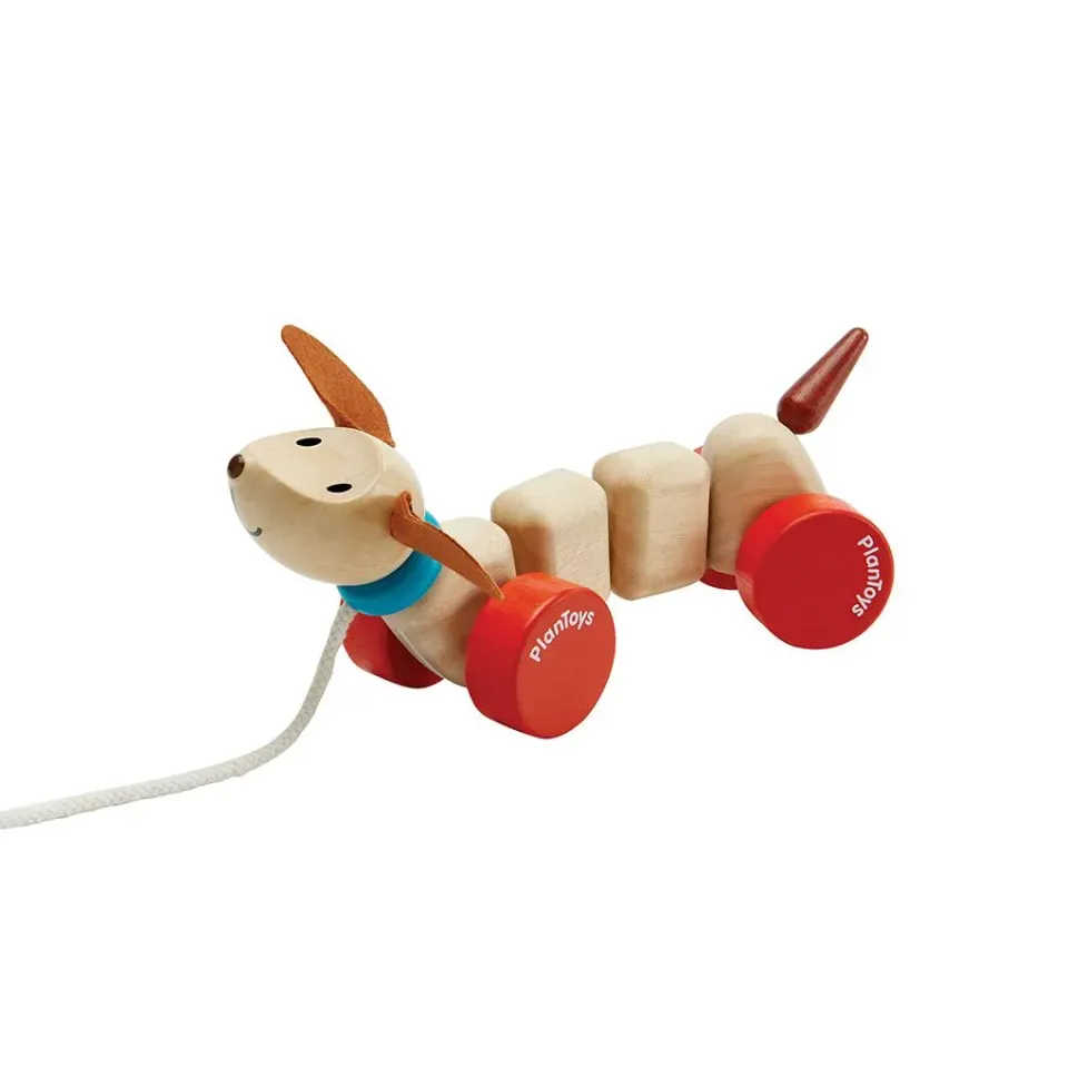 PlanToys Happy Puppy jouet à tirer chien premiers pas