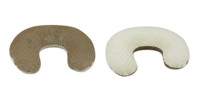 Velinda Minky Forme en C coussin allaitement cappuccino