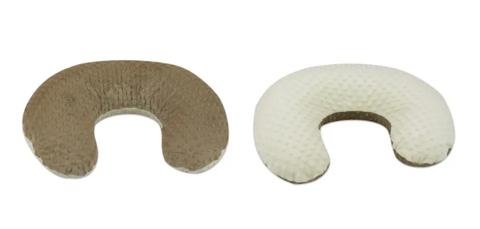 Velinda Minky Forme en C coussin allaitement cappuccino