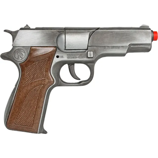 Gonher Police Gold Collection pistolet jouet 8 coups doré