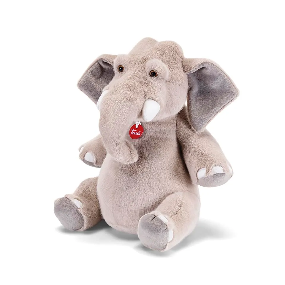 Trudi Maurizio 52275 peluche éléphant taille L 42 cm douce