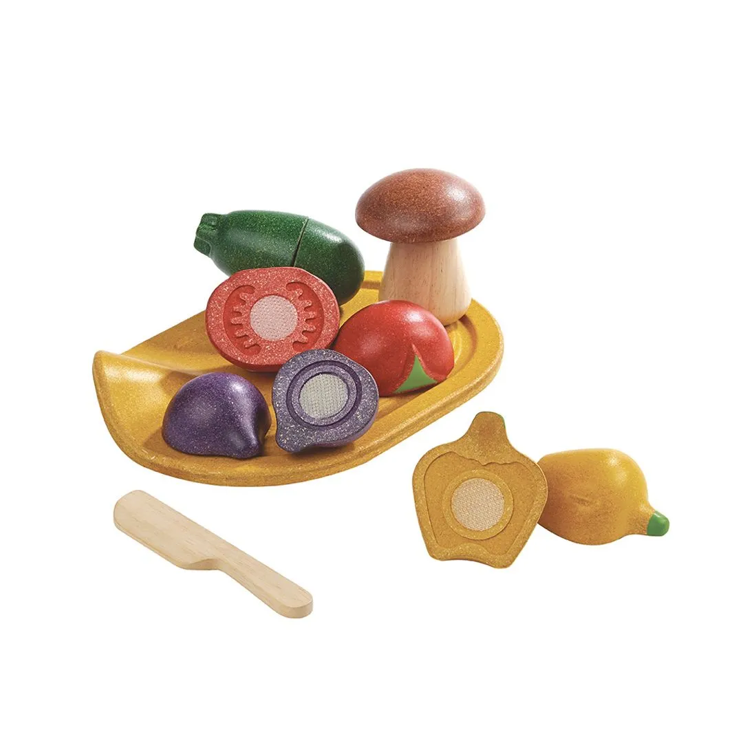 PlanToys Assorted Vegetables dinette légumes à découper