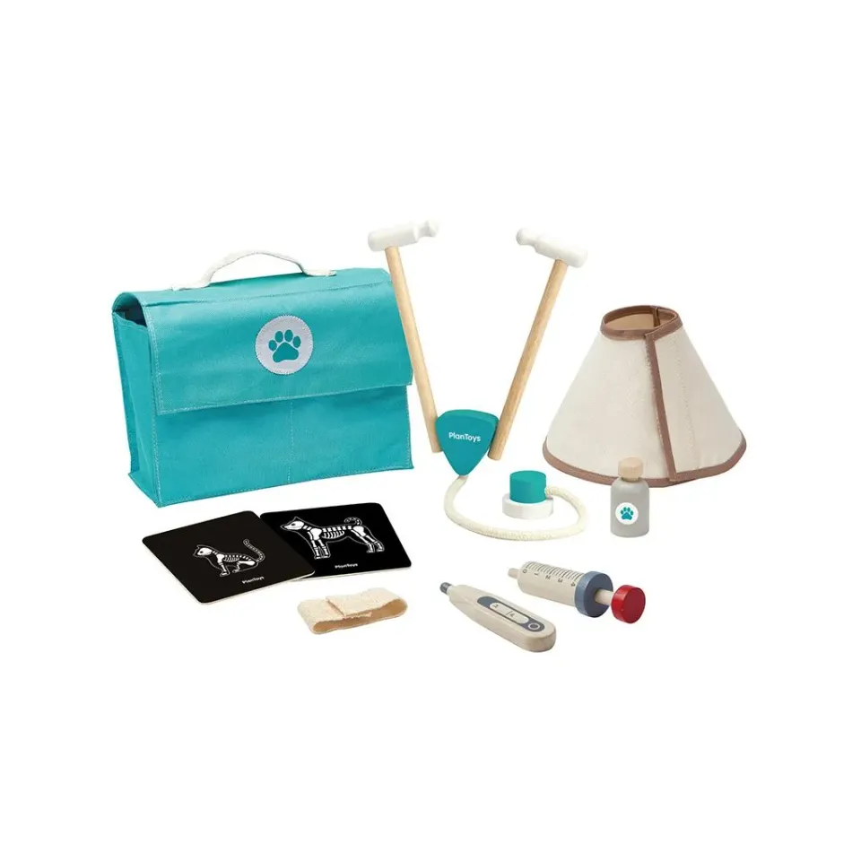 PlanToys Vet Set mallette vétérinaire bois dès 3 ans