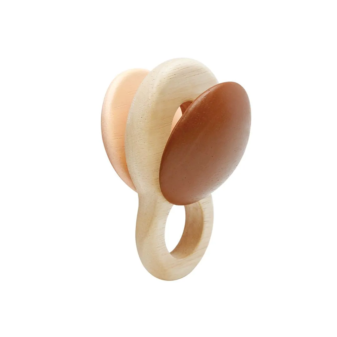 PlanToys Shake N Clap hochet bébé bois anneau
