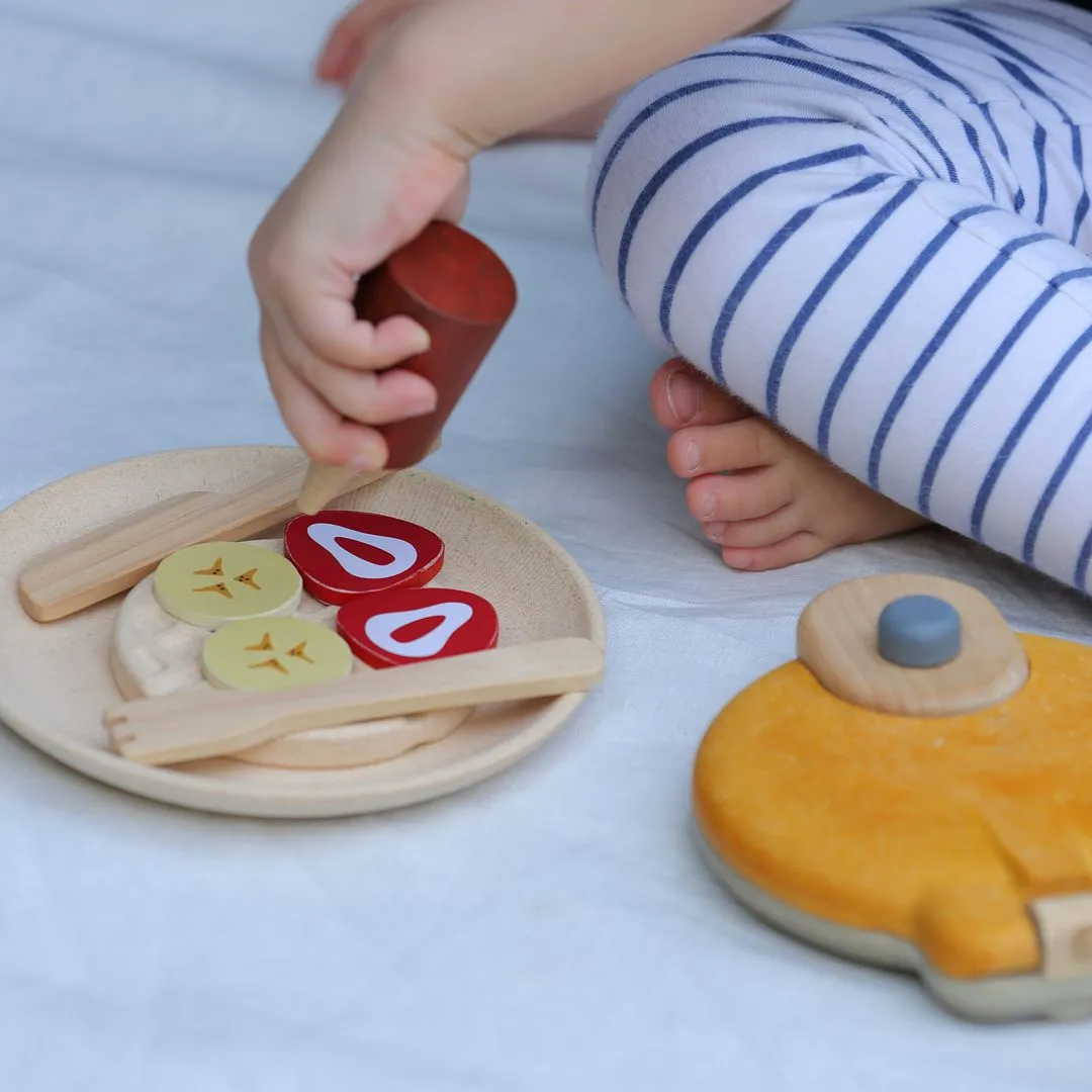 PlanToys Waffle Set dinette bois gaufres dès 2 ans