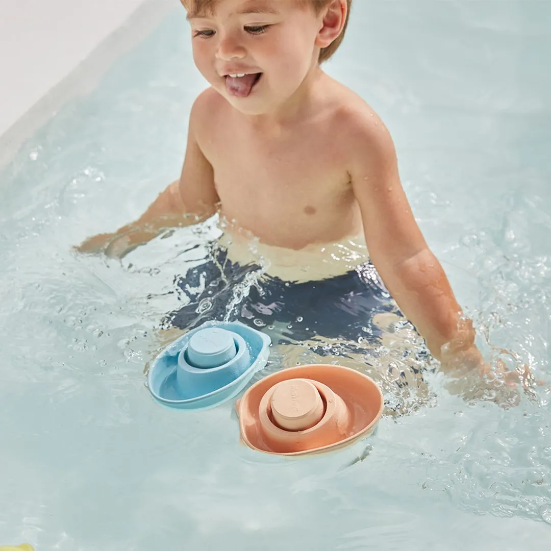 PlanToys Convertible Boat bateau de bain bleu pastel 2 en 1